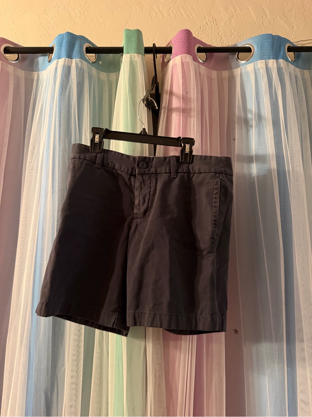 J. Crew Black Flat-Front Boyfriend Shorts